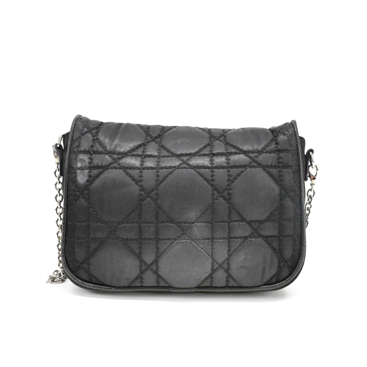 Dior Nylon Quilted Chain Crossbody Bag