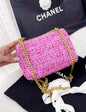 Chanel Chanel 22 Tweed Pink Shoulder Bag