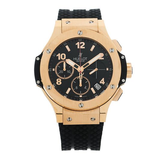 18K Rose Gold Rubber 41mm Big Bang Automatic Watch Black 341.PX.130.RX