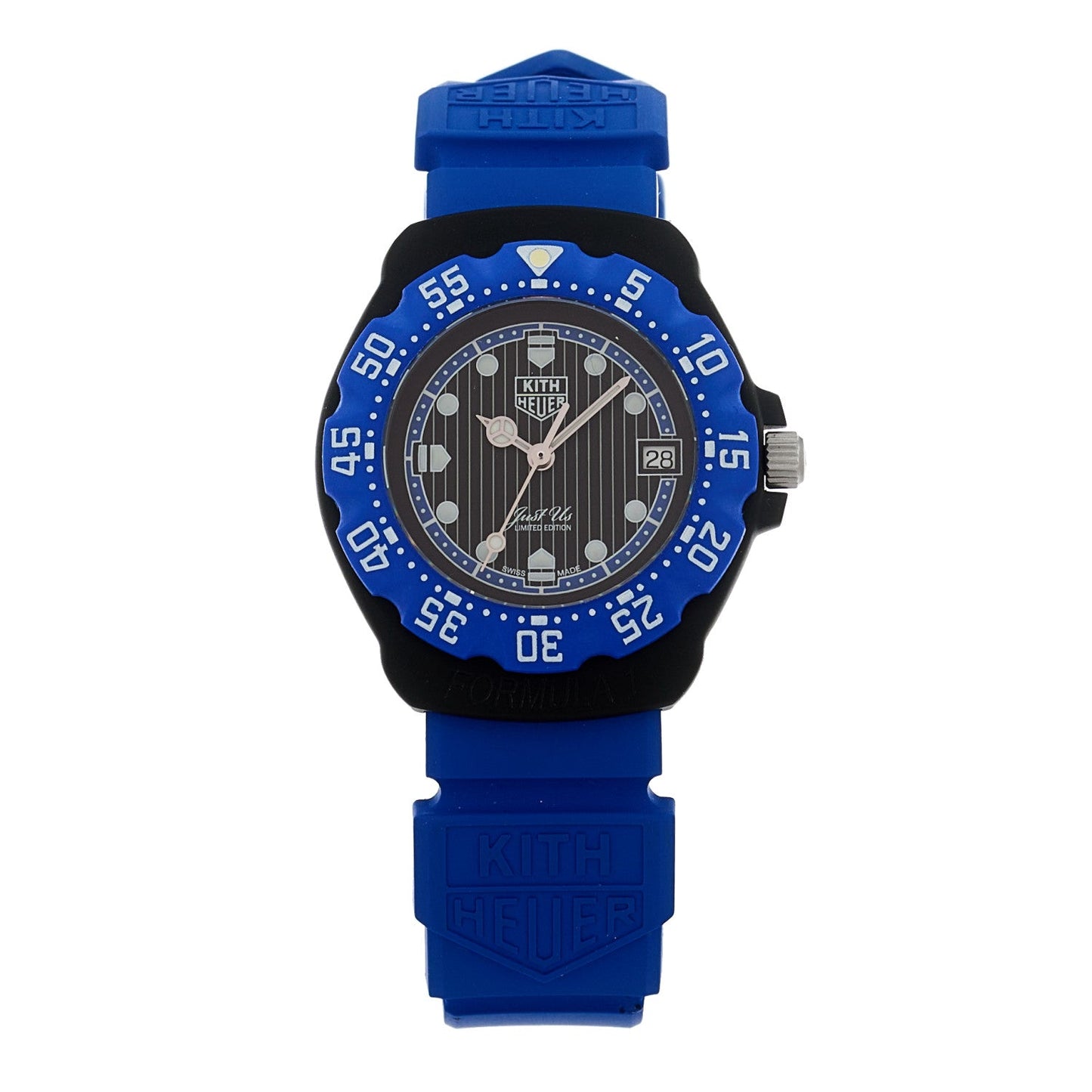 Stainless Steel Rubber 35mm Formula 1 Quartz Watch Black WA121J