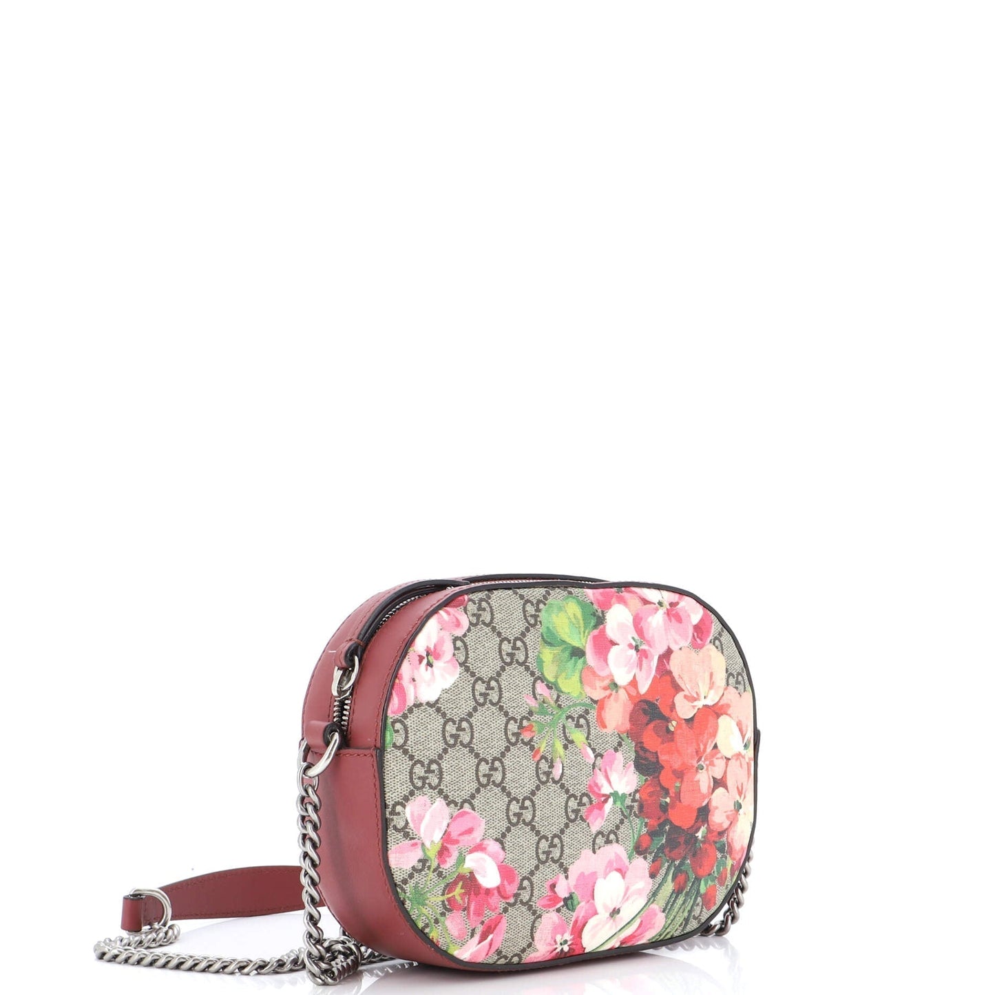 Chain Crossbody Bag Blooms Print GG Coated Canvas Mini