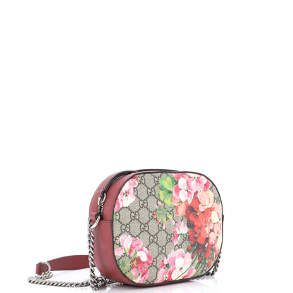 Chain Crossbody Bag Blooms Print GG Coated Canvas Mini