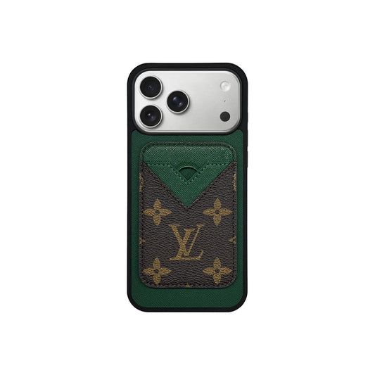 Retro Green Card Pocket iPhone Case