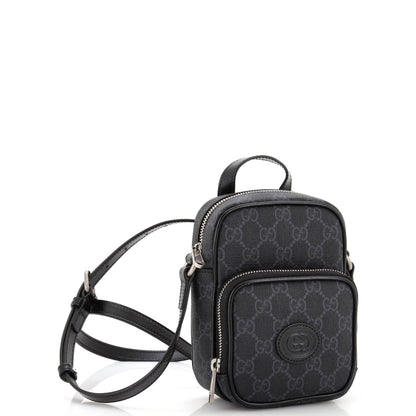 Neo Vintage Top Handle Crossbody Bag GG Coated Canvas Mini