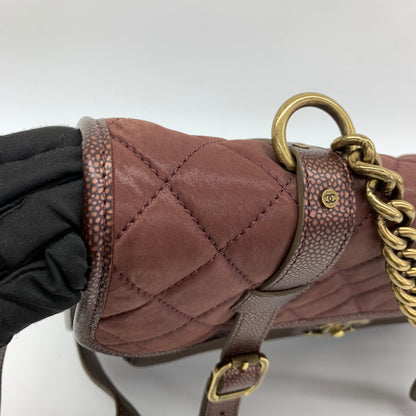 Chanel Cambridge Fabric Leather Shoulder Bag
