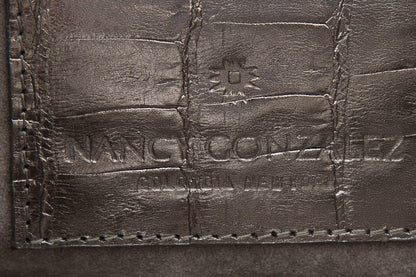 Nancy Gonzalez Silver Croc Crossbody