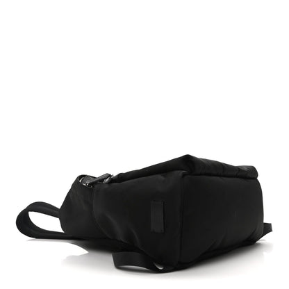 Fendi Nylon Vitello Elite Monster Eyes Rounded Backpack Black Yellow