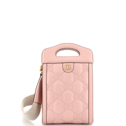 Top Handle Crossbody Bag GG Matelasse Leather Mini