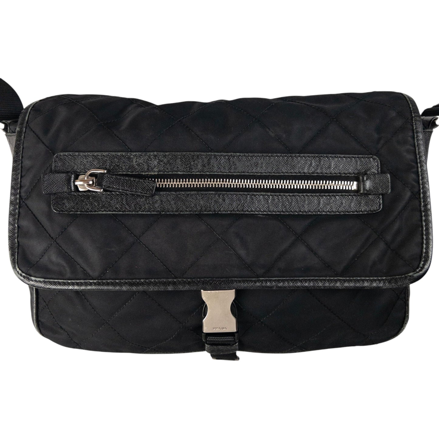 Vintage Prada Quilted Crossbody Bag