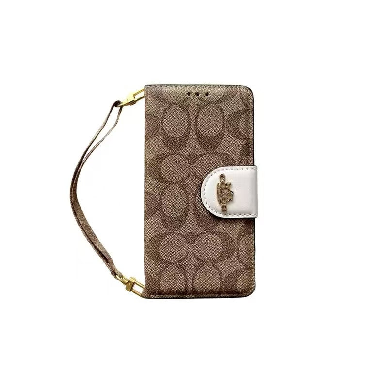 Designer Coach Phone Case Wallet Style for iPhone 12 13 14 15 16 17