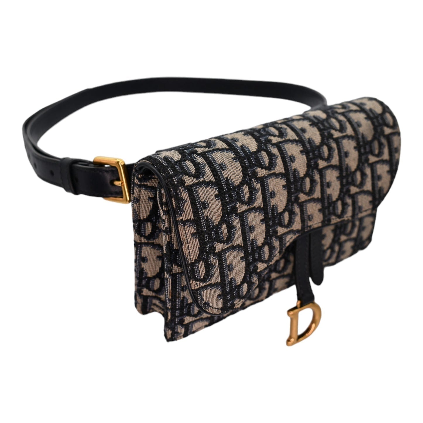 Dior Leather Canvas Crossbody Bag