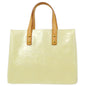 Louis Vuitton 2006 White Vernis Reade PM Tote Handbag M91336