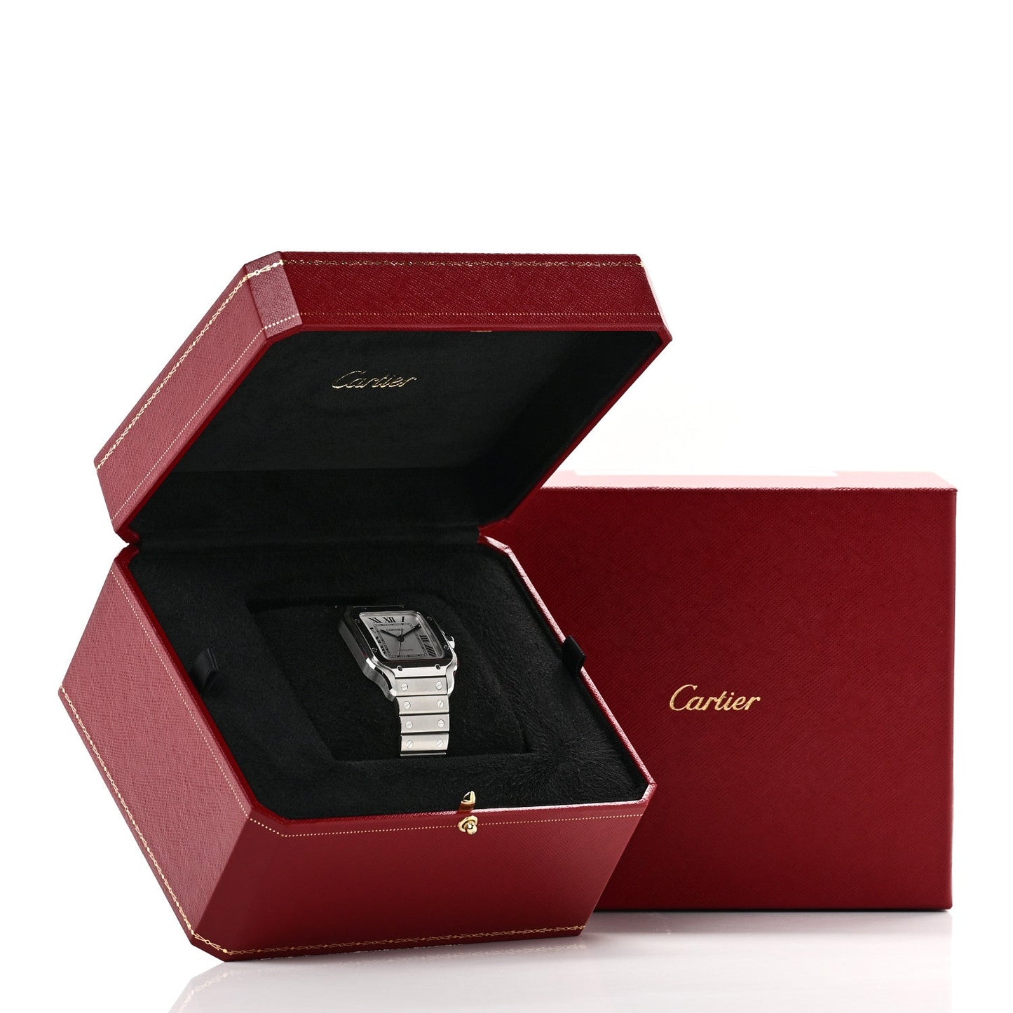 Stainless Steel 35mm Santos de Cartier Automatic Watch