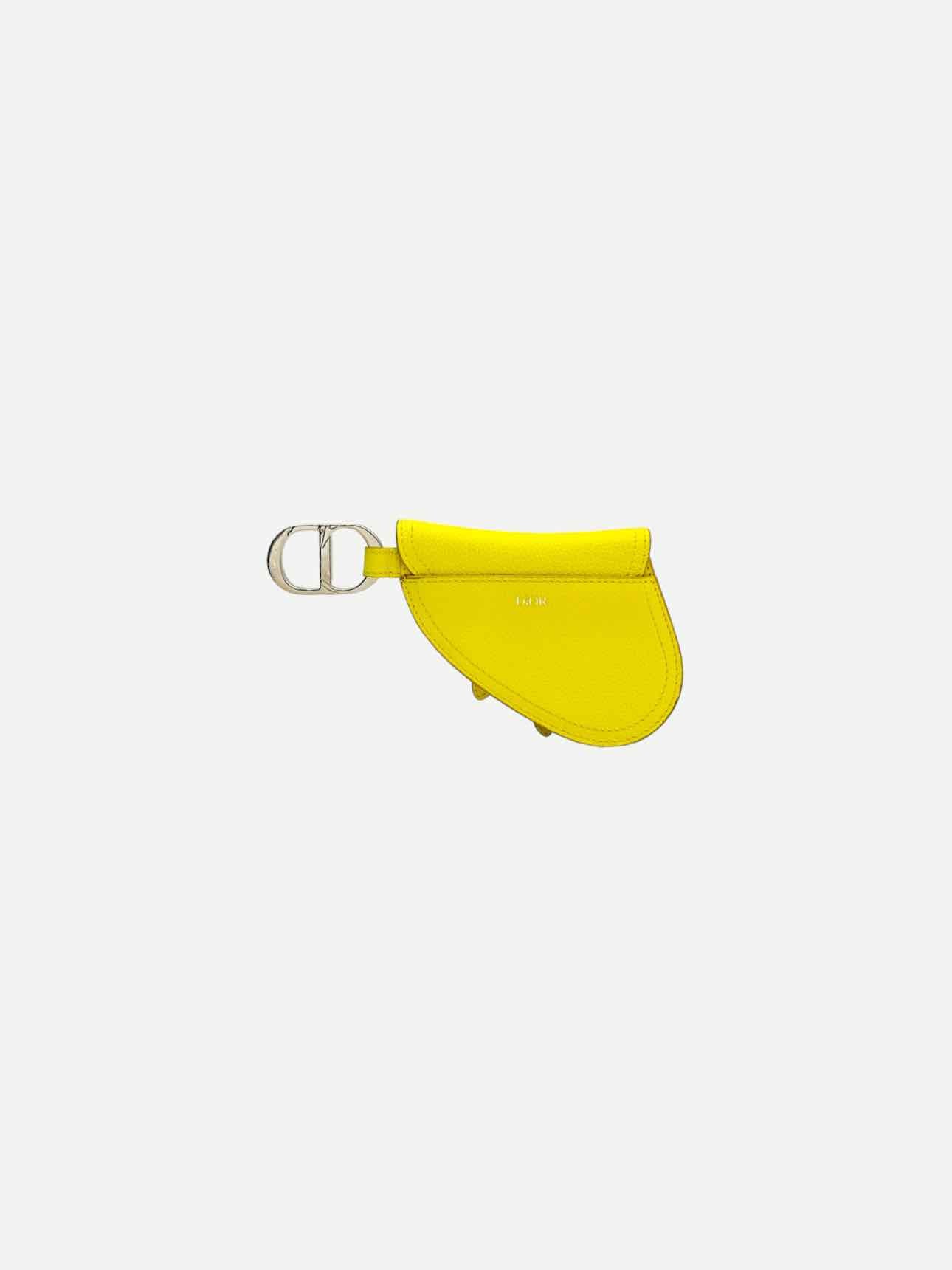 Dior Saddle Leather Crossbody Yellow