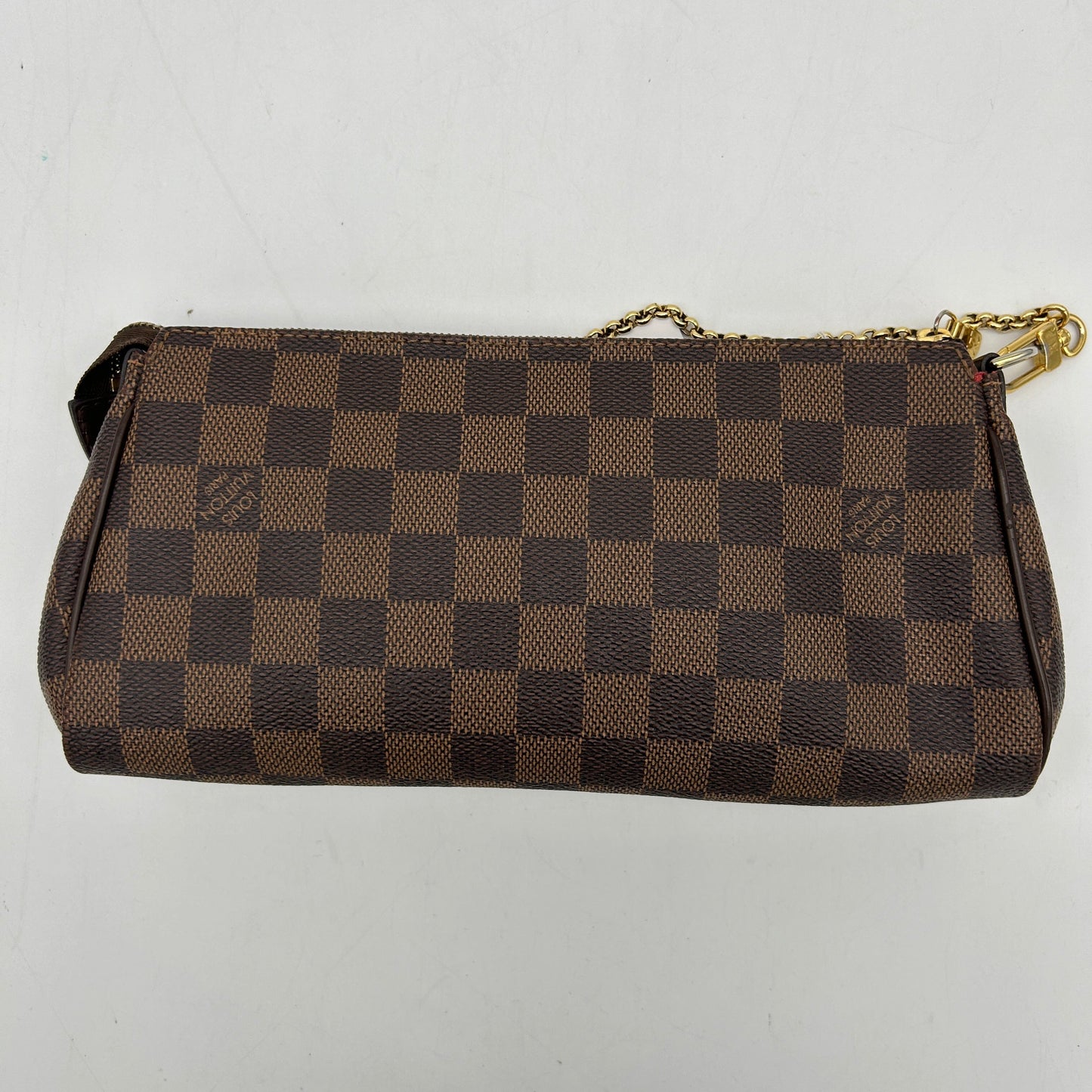 Louis Vuitton Eva Damier Ebene Canvas Red Crossbody Bag