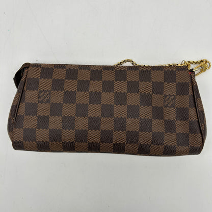 Louis Vuitton Eva Damier Ebene Canvas Red Crossbody Bag