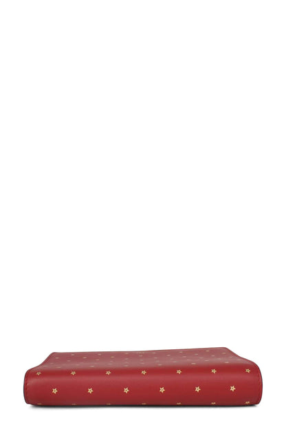 Star Print Crossbody Bag Red