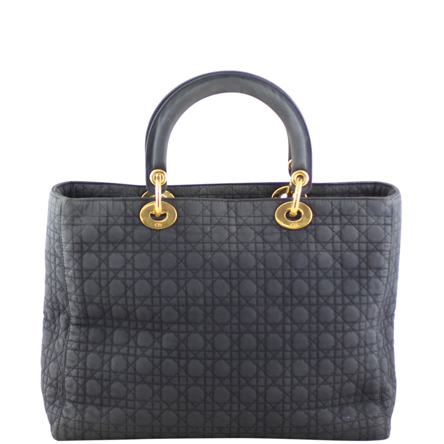 Dior Lady Dior Cannage Quilted Canvas Bag