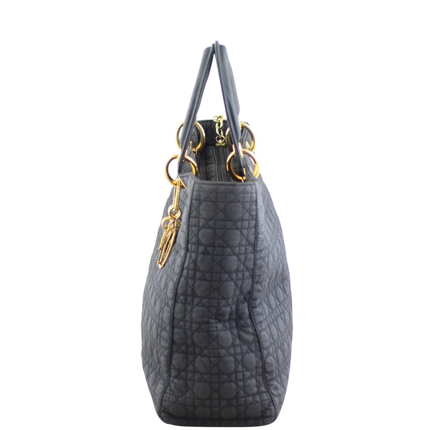 Dior Lady Dior Cannage Quilted Canvas Bag