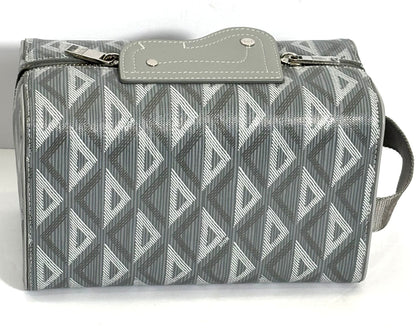 DIOR COATED CANVAS CD DIAMOND LINGOT TOLIETRY POUCH