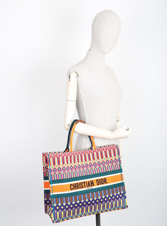 Dior Book Tote Canvas Tote Bag