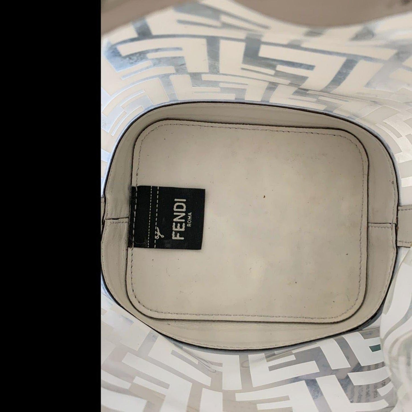 Fendi Mon Tresor Leather White Handbag