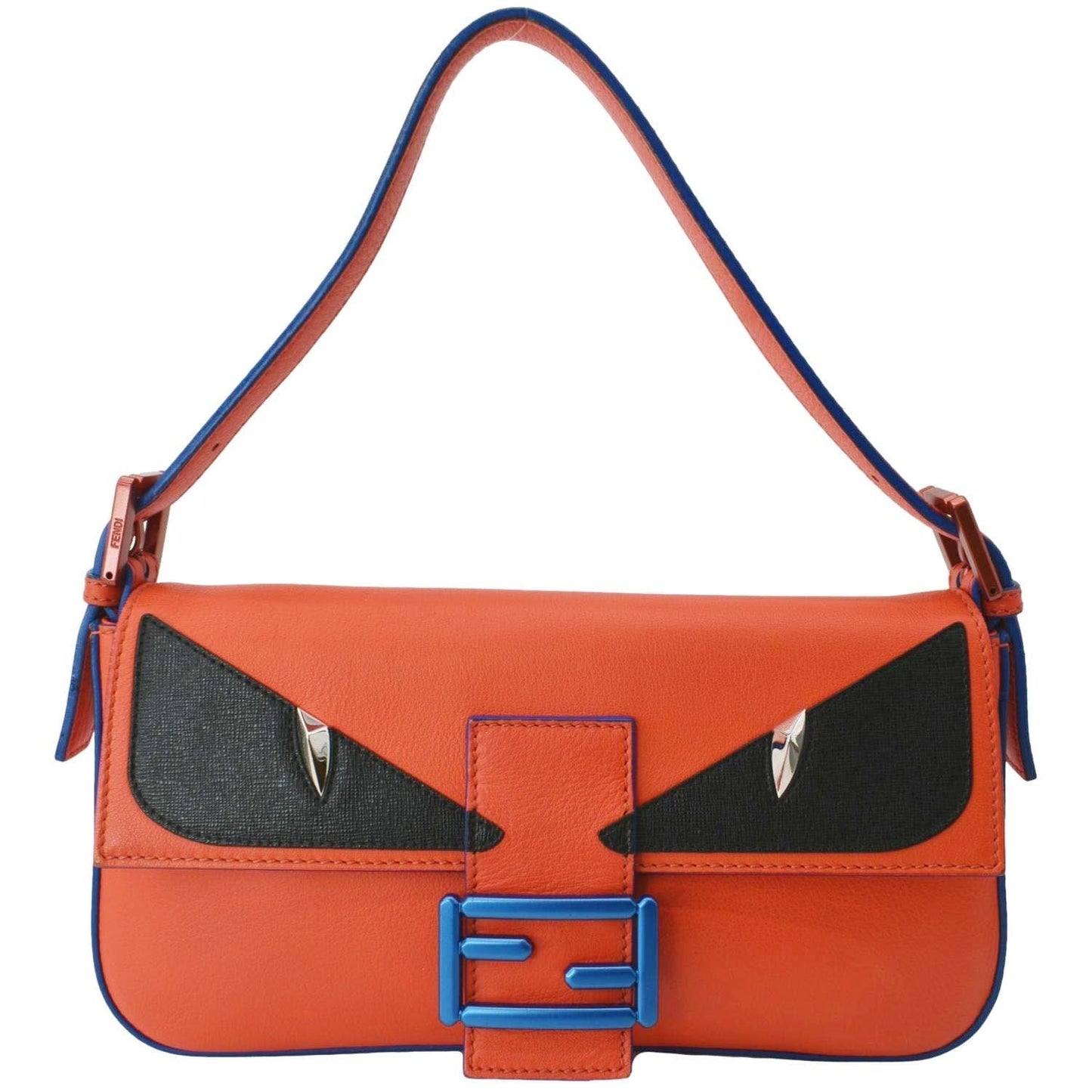 Fendi Baguette Calfskin Red Crossbody