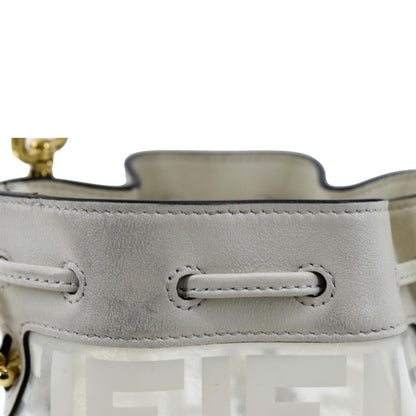 Fendi Mon Tresor Leather White Handbag