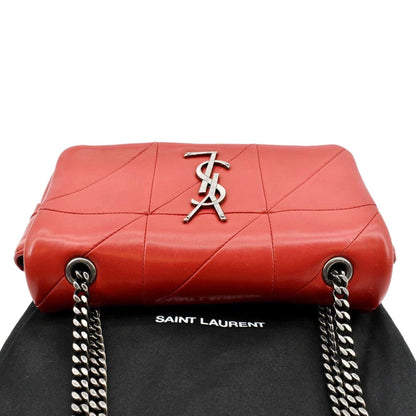 Saint Laurent Jamie Leather Red Shoulder Bag Leather