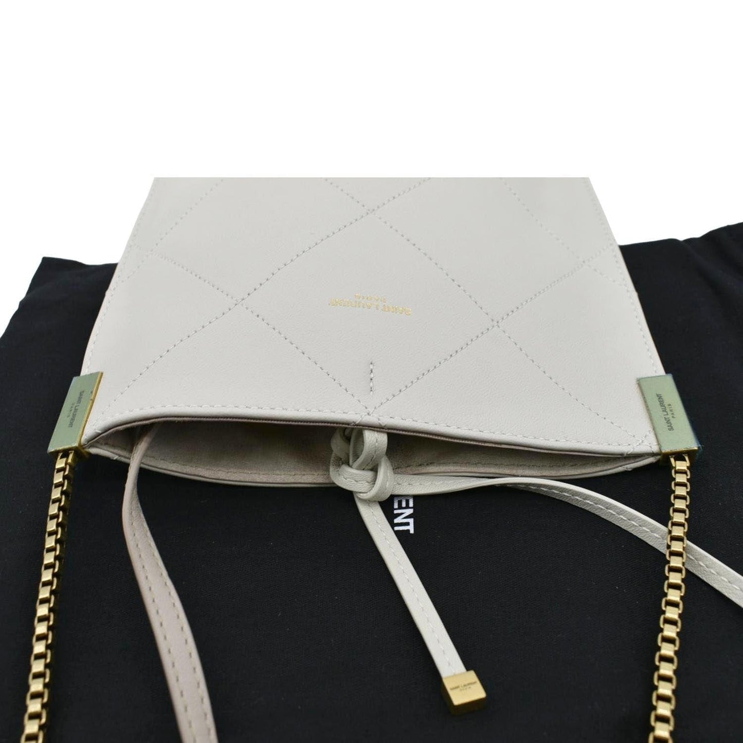 Saint Laurent Leather White Shoulder Bag Style 2