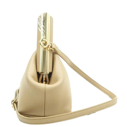 Fendi Fendi First Leather Beige Shoulder Bag
