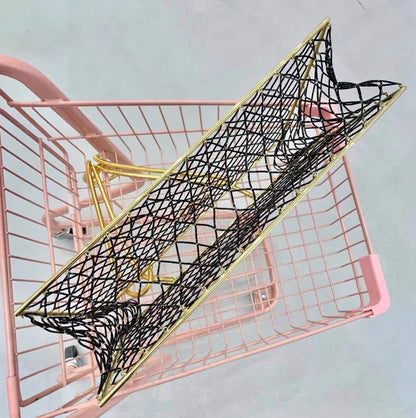 Chanel Rare Spring 1997 Runway Gold Cage Large Shopping Tote Bag