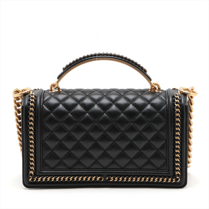 Chanel Boy Chanel Chain Shoulder Bag Black G