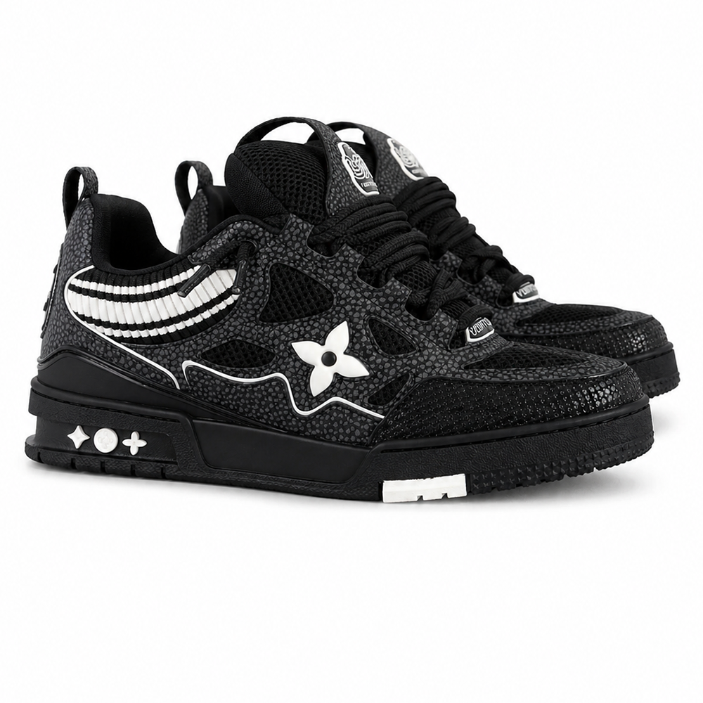 LV Skate Sneaker Black Crystal