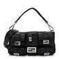 Fendi Econyl Cuoio Romano Multipocket Baguette Black