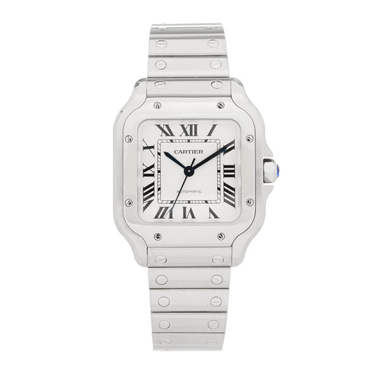 Stainless Steel 35mm Santos de Cartier Automatic Watch