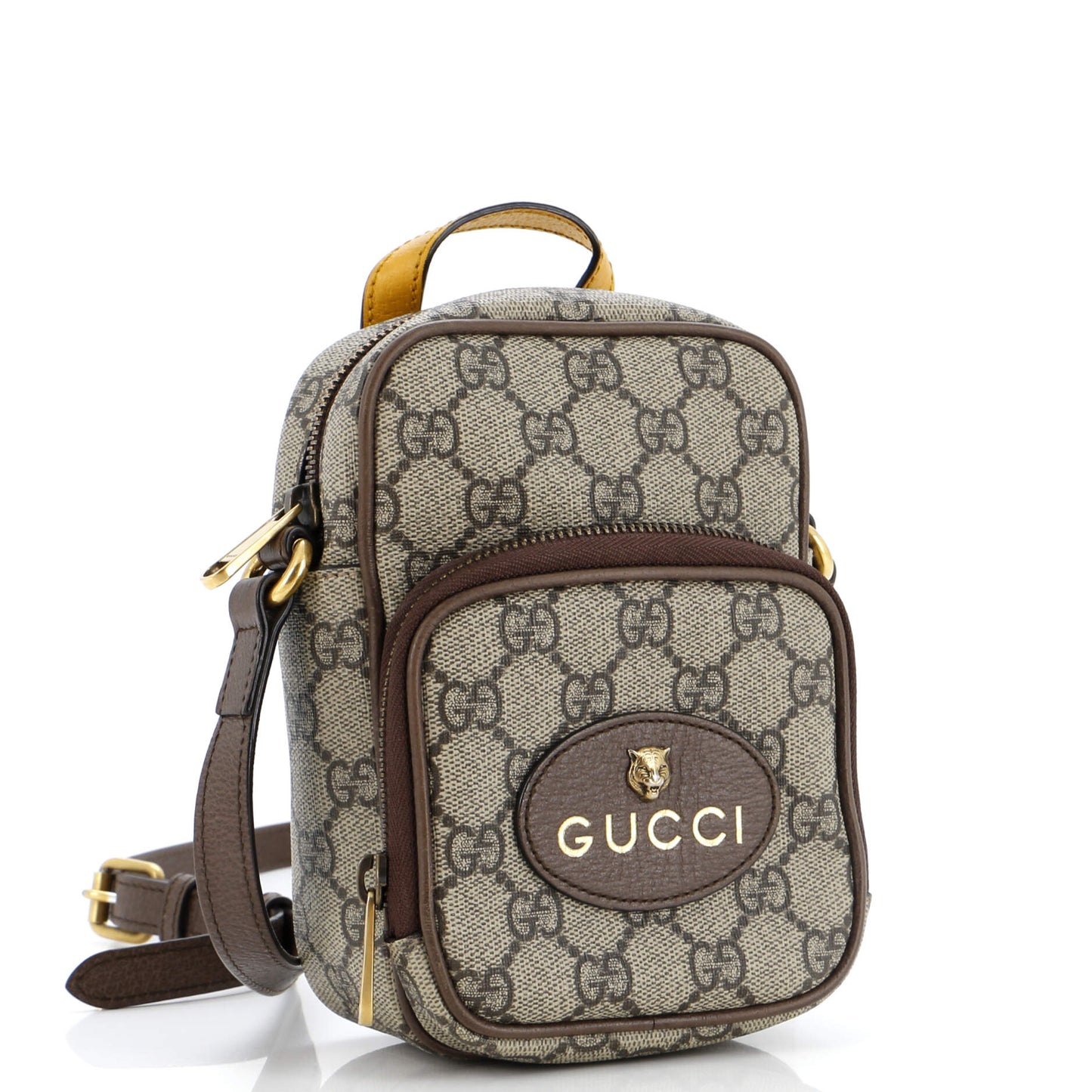Neo Vintage Top Handle Crossbody Bag GG Coated Canvas Mini