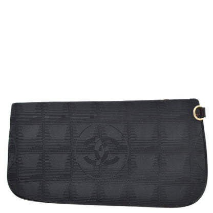 Chanel Black New Travel Line Pouch Bag