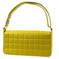 Chanel Beige Yellow Lambskin Choco Bar Shoulder Bag