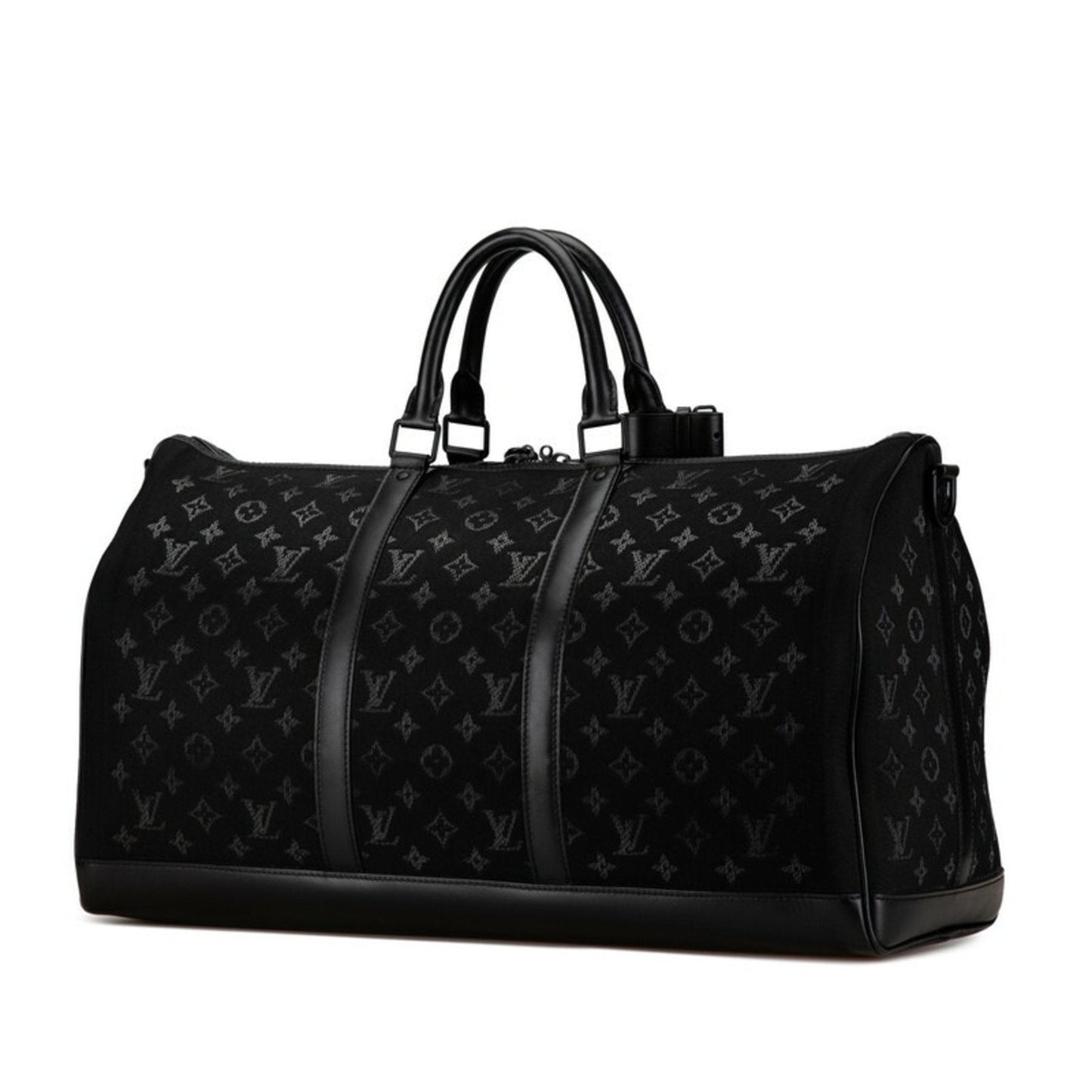 Louis Vuitton  Canvas Leather Boston Bag Shoulder Bag