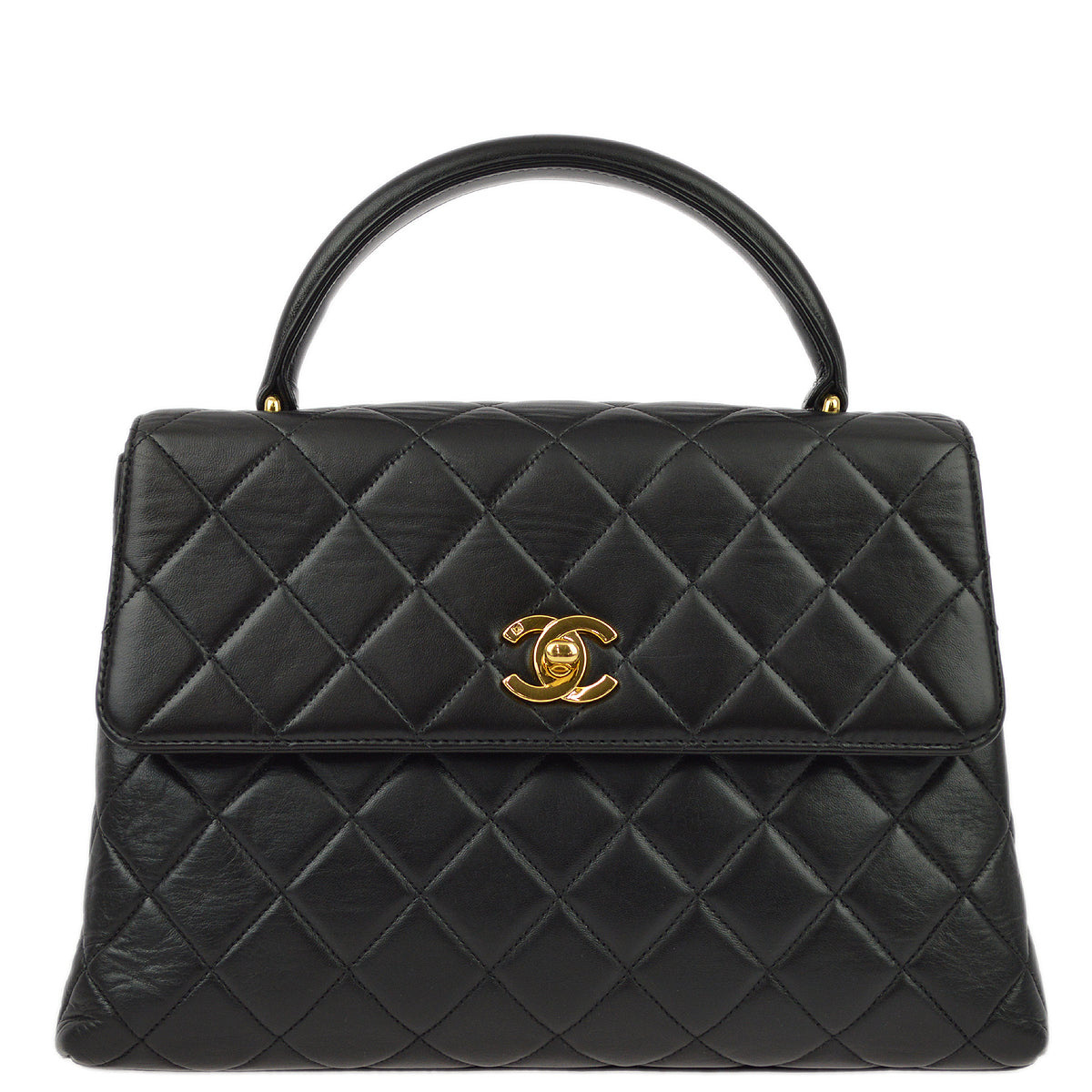Chanel Kelly Lambskin Black Handbag Style