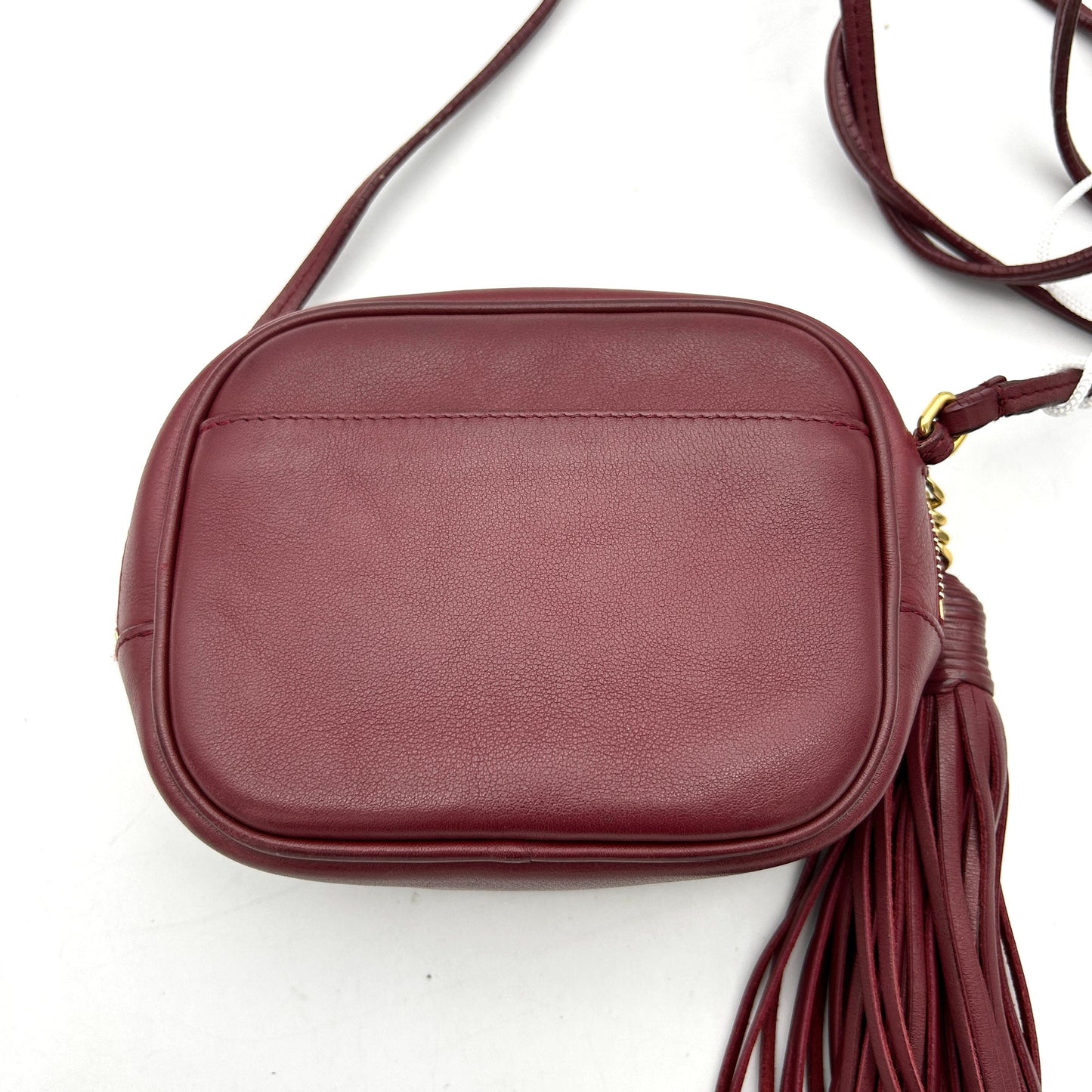 Saint Laurent Mini Monogram Lou Camera Bag - Burgundy Crossbody Bags, Handbags LA16986