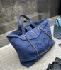 Chanel Luxury Leather Blue Handbag