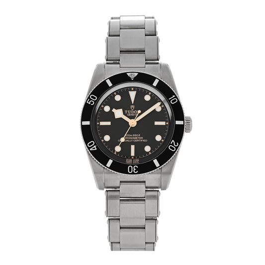 Stainless Steel 37mm Black Bay Fifty Four Automatic Watch Black 79000N