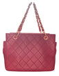 Chanel Ppt Pink Raspberry Quilted Caviar Leather Petite Timeless Shopping Tote Bag