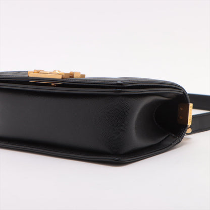 Chanel Boy Small Caviar Black Chain Shoulder Bag Style