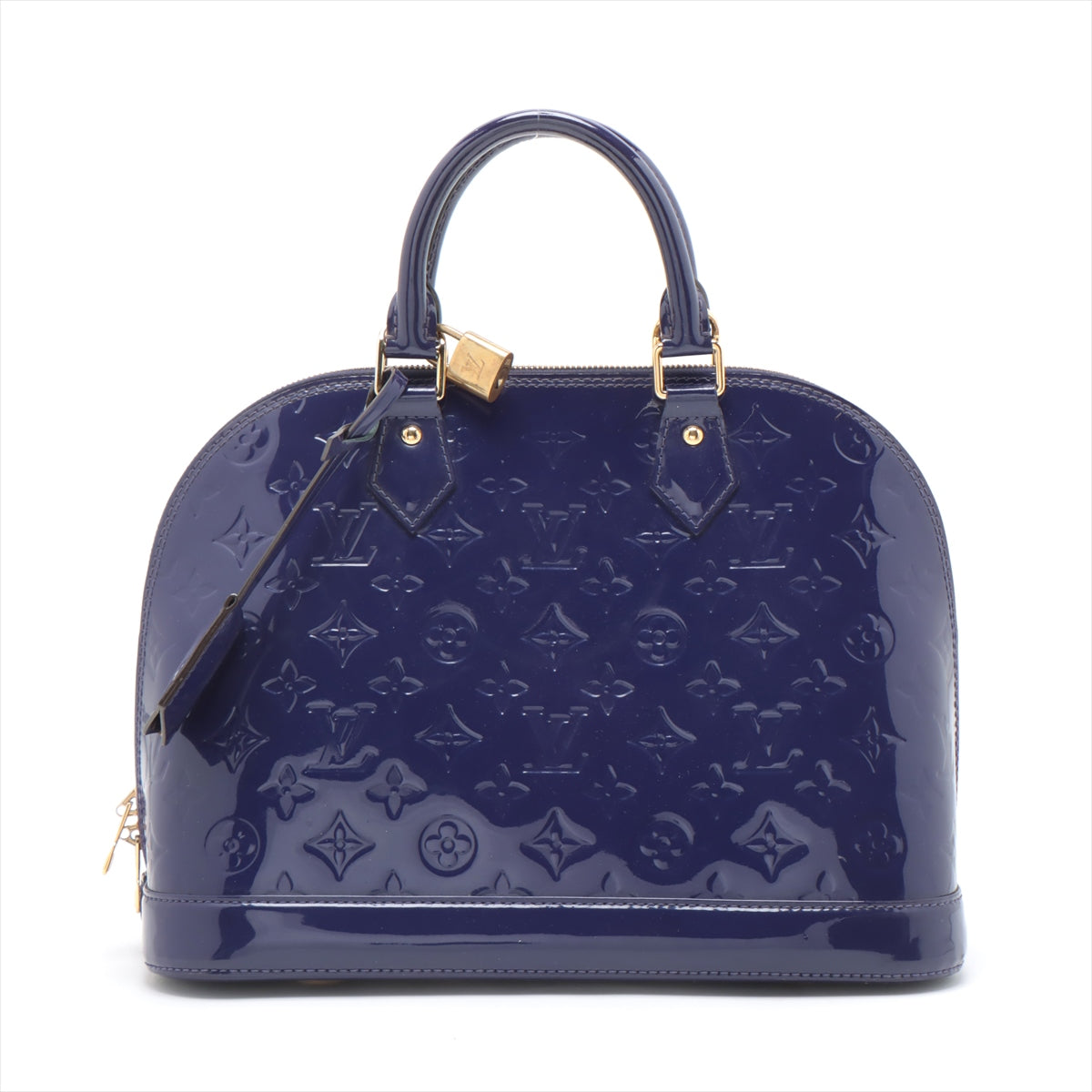 LOUIS VUITTON Alma Handbag in Monogram Vernis Sapphire