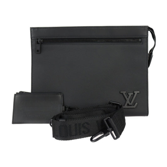 Louis Vuitton  Leather Clutch Bag Handbag Shoulder Bag