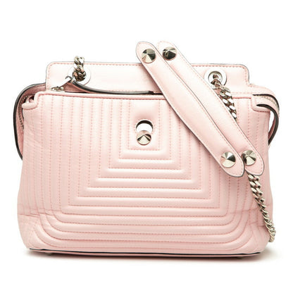 Fendi Dotcom Click Leather Shoulder Bag