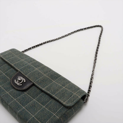 Chanel Quilted Silver Shoulder Bag
